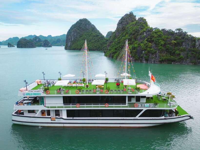 Hanoi: Ha Long Bay Day Tour - Apollo Cruise, Jacuzzi, Buffet - 12:30 Buffet Lunch Among Limestone Islands