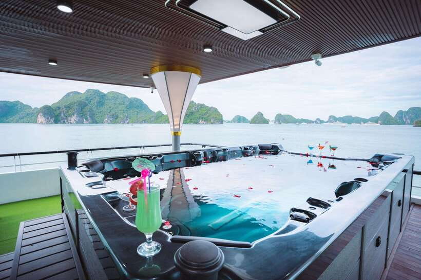 Hanoi: Ha Long Bay Day Tour - Apollo Cruise, Jacuzzi, Buffet - Noon Arrival at Tuan Chau Marina