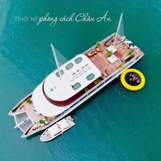 Hanoi/Ha Long: Ha Long Bay Luxury Day Cruise by Catamaran - Boarding the modern catamaran