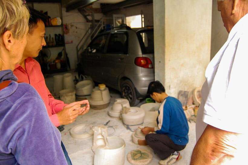 Hanoi: Half-day Hands-on Pottery Workshop At Bat Trang - Walking into Bat Trang Ceramic Village