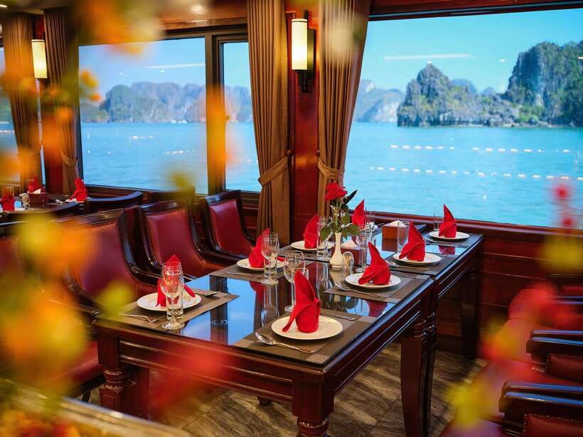 Hanoi: Halong Bay Full-Day Tour with 5-star Diamond Cruise - Sunset party on the upper deck