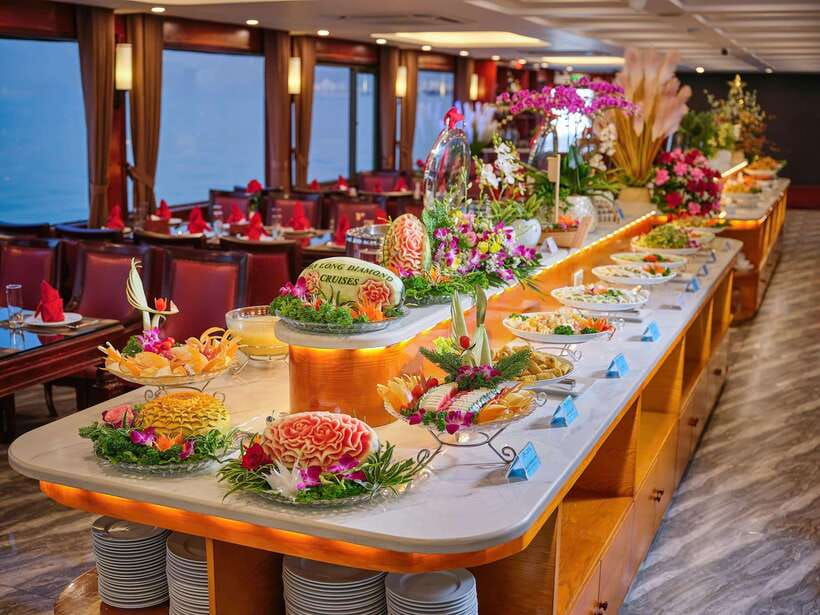 Hanoi: Halong Bay Full-Day Tour with 5-star Diamond Cruise - Boarding the Diamond Cruise at Halong International Port