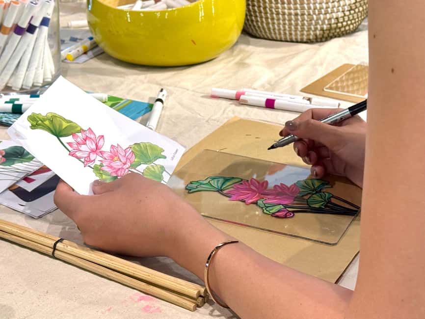 Hanoi: Handmade Lantern Workshop - From painted acrylic to bamboo lantern