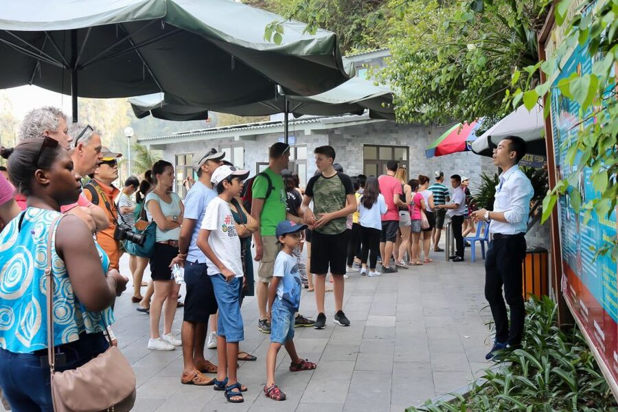 Hanoi: Islands & Caves Ha Long Cruise with Lunch & Kayaking - Walking through Thien Cung Cave