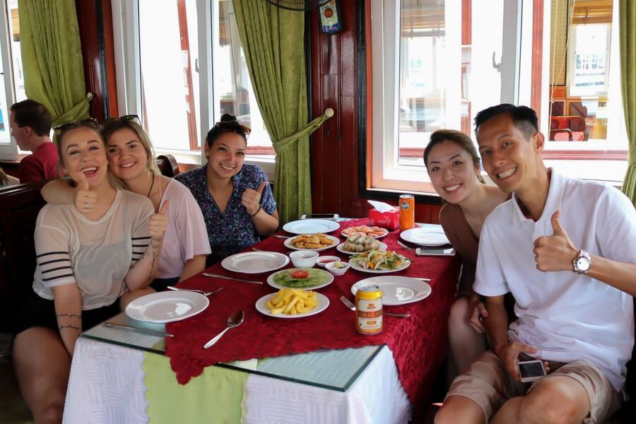Hanoi: Islands & Caves Ha Long Cruise with Lunch & Kayaking - Guides, group mood, and the pace of the day