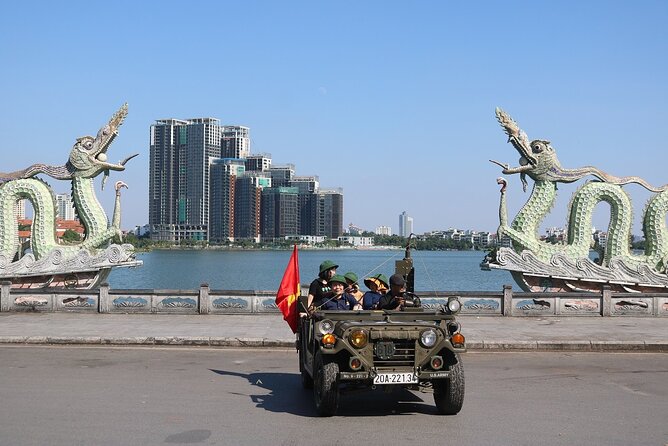 Hanoi Jeep City Tour combine Countryside Train Street, Hidden Gem - Long Bien Bridge and Hanoi’s wider story
