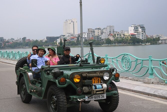 Hanoi Jeep City Tour combine Countryside Train Street, Hidden Gem - From Old Quarter pickup to Hanoi’s street symphony