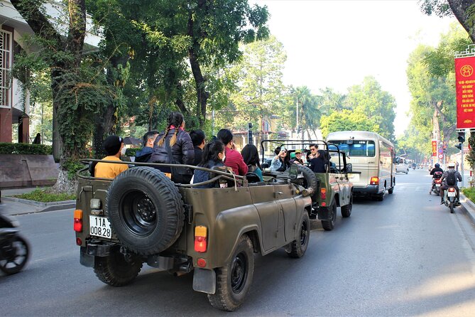 Hanoi Jeep Tours Led By Women: Hanoi City Jeep Tours - Ba Dinh Square, the Opera House, and city landmarks from the Jeep