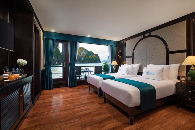 Hanoi: Luxury 3-Day Ninh Binh Trip and Halong 5-Star Cruises - What the cruise feels like at night