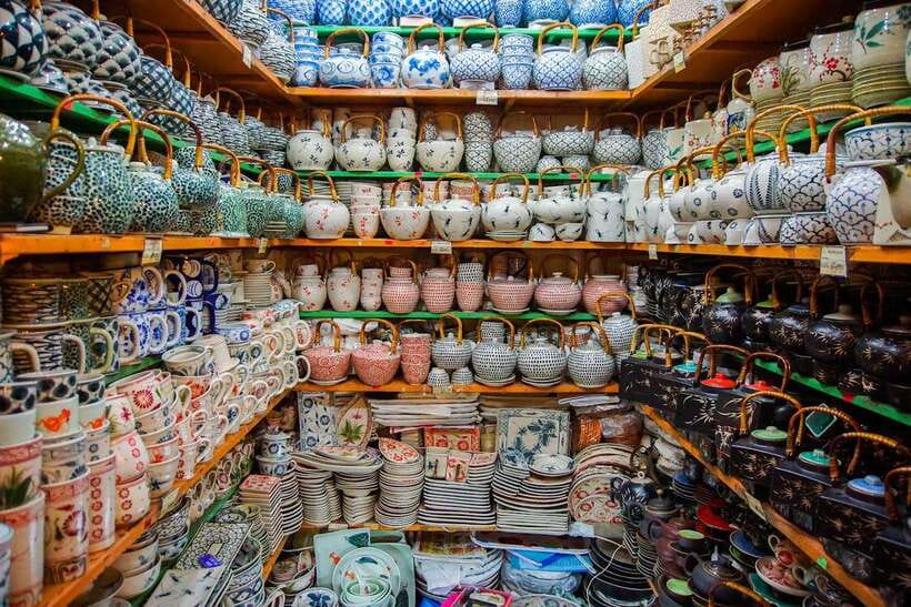 Hanoi: Mega Grand World with Bat Trang Pottery Village - The East-West bridge and the first photo stops