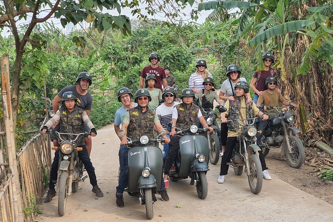 Hanoi Motorbike Tour: Food, Culture and Fun by Vintage Motorbike - Long Bien Bridge and the Red River view