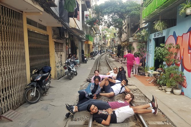 Hanoi Motorbike Tour: Food, Culture and Fun by Vintage Motorbike - Train Street, coffee, and careful timing