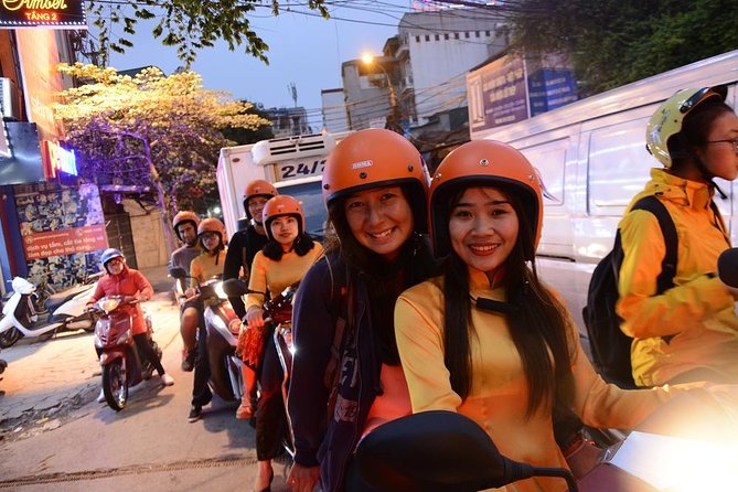 Hanoi Motorbike Tours Led By Women: Hanoi By Night Foodie Motorbike Tours - Long Bien Bridge and Hanoi after dark