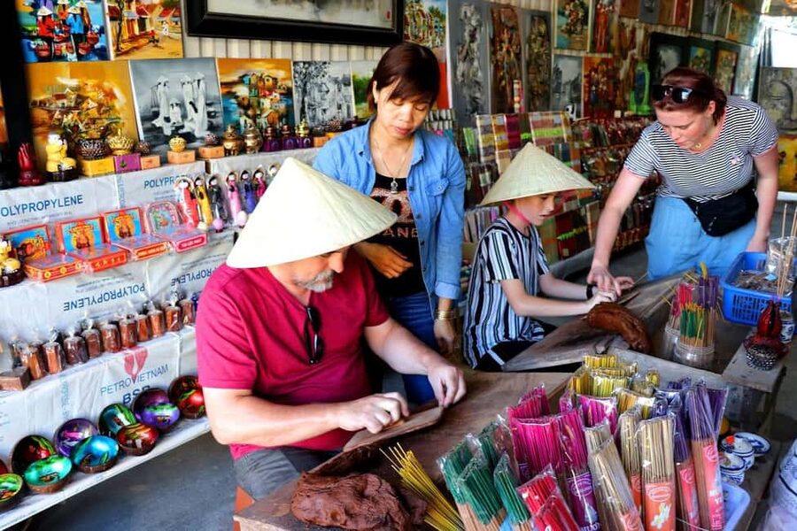 Hanoi Nhan Hien Sculpture Village or Hat and Incense Village - Chuong Village and the making of a conical hat
