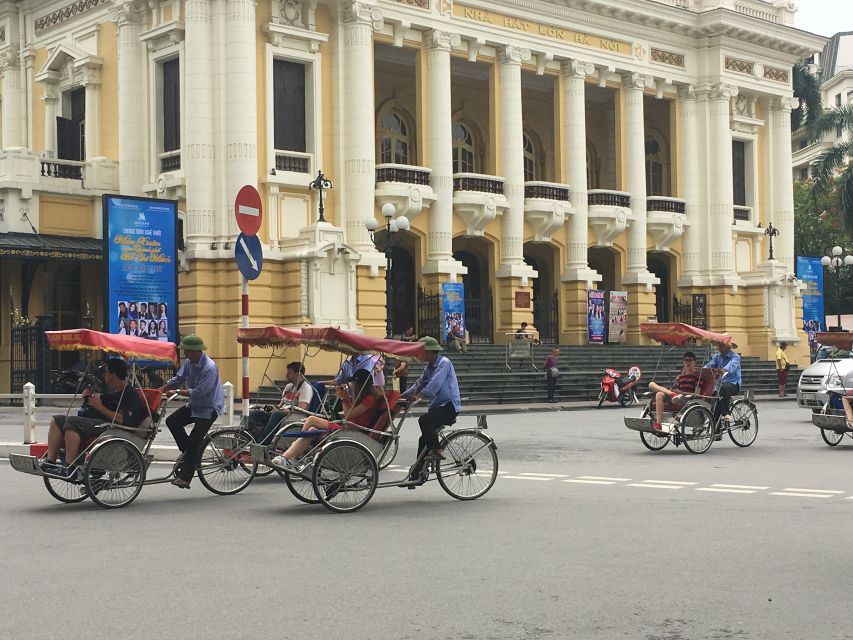 Hanoi: Old Quarter Trishaw Cyclo Tour - Hanoi Opera House, a grander change of scale