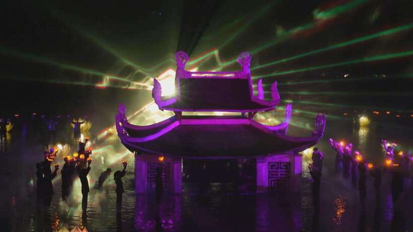 Hanoi: Quintessence of Tonkin Show - A Cultural Spectacle - A large outdoor stage near Thay Pagoda