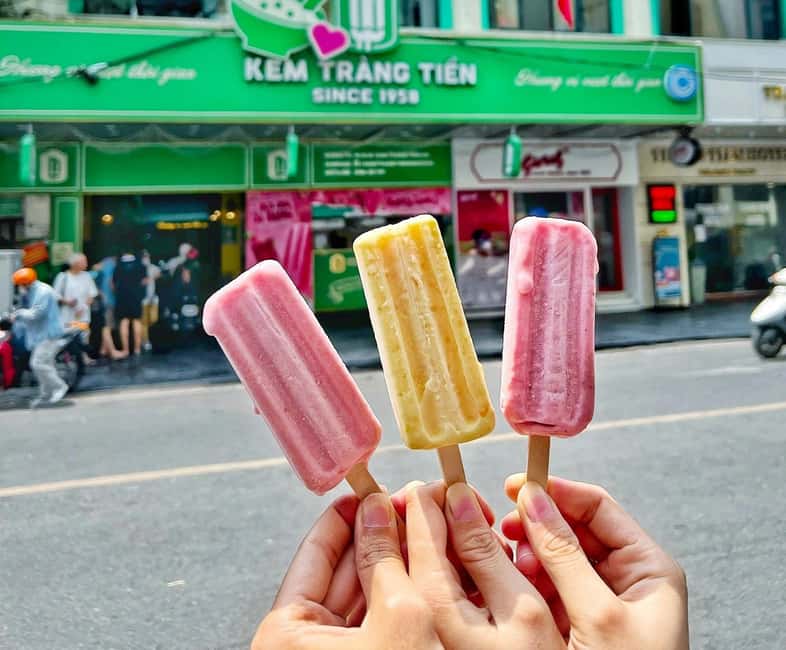 Hanoi’s French Quarter Tour and Train Street - Trang Tien Ice Cream and a taste of old Hanoi