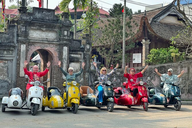 Hanoi Sidecar Tour: Hanoi Countryside Food, Culture & Daily Life - Leaving Hanoi by car, then changing to a Vespa