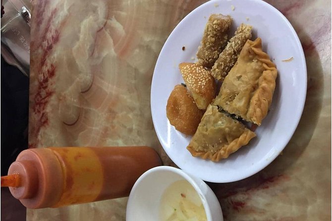 Hanoi Street Food + Night Life Tour - Local pancakes and beef noodle soup