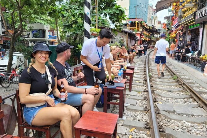 Hanoi street food walking and train street visit - Train Street, coffee, and a very unusual neighborhood