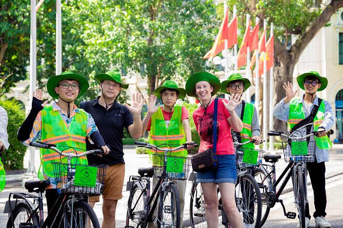 Hanoi Tour in a Bike with Cooking Class Included - Crossing Long Bien Bridge above the Red River