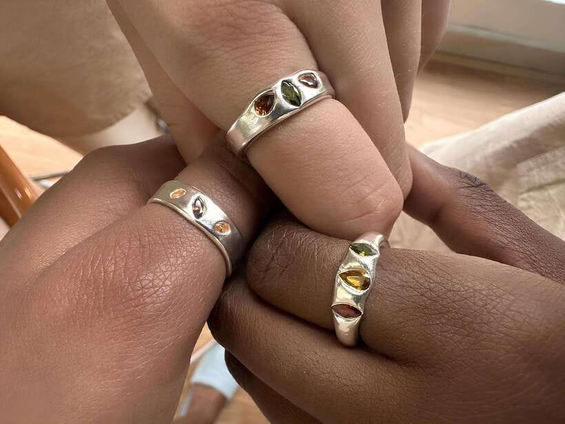 Hanoi: Vietnam Gemstone Silver Clay Ring Workshop - Choosing the stone and sketching the ring