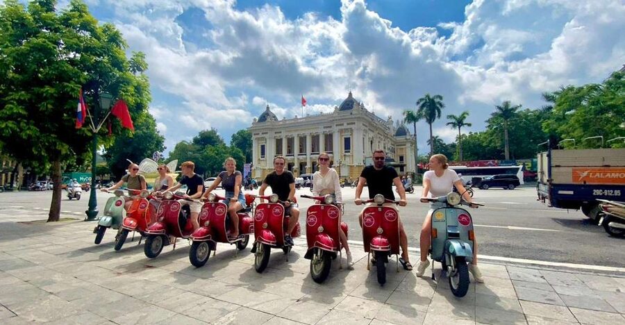 Hanoi Vintage Vespa City Tours - Westlake, Thanh Nien Road, and the changing skyline