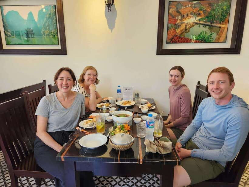 Hoa Lư and Tam Cốc with Bike Ride and Family Visit - Lunch and the short pause before Tam Coc