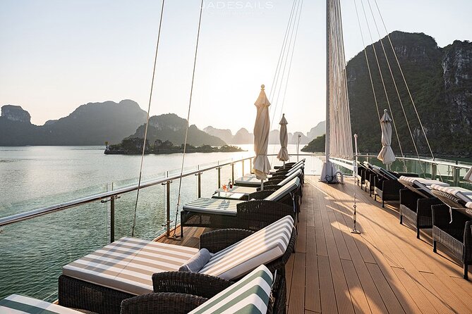 JADESAILS CRUISE-The Most Luxurious Day Tour in Ha Long Bay & Lan Ha Bay - Making spring rolls and enjoying the sunset