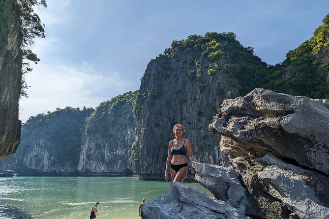 Lan Ha Bay Day Tour from Hanoi & Cat Ba Town - Serenity Boutique - Boarding at Beo Wharf and passing Cai Beo