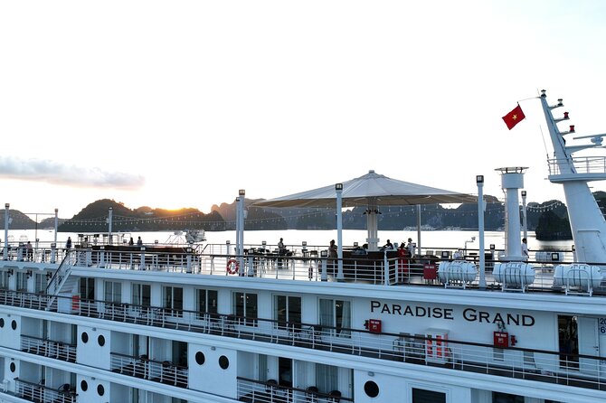 Lan Ha Bay Overnight on Paradise Grand Cruise - Dinner, live music, and a film under the stars