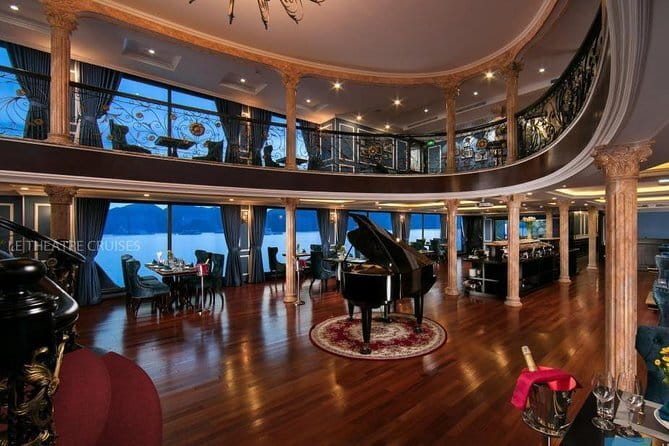Le Theatre Cruise - Wonder on Ha Long & Lan Ha Bay 2 Days Tour - Boarding at Tuan Chau and settling into the ship