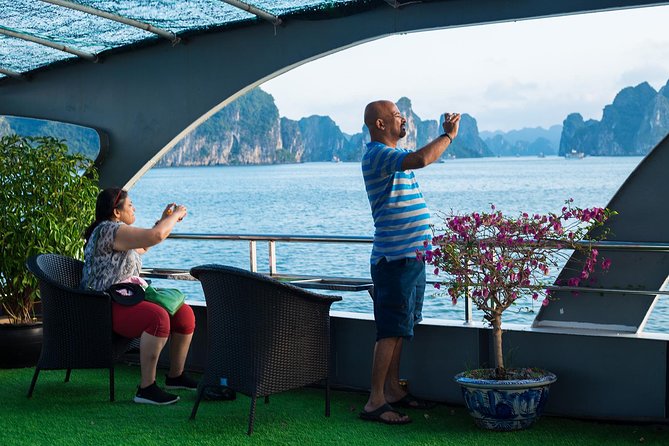 Luxury Halong Bay 1 Day on Cruises From Hanoi with Bus & Lunch - Boarding at Tuan Chau Harbor around 12:15