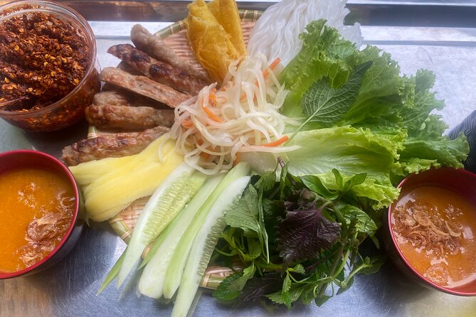 Minh's Unique Street Food Adventure - Noodle soup and rice pancakes show the range of Hanoi cooking