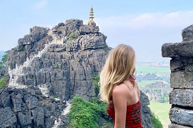 Ninh Binh 2D/1N from Hanoi: Hoa Lu - Tam Coc - Mua Cave - Bai Dinh - Trang An - Tam Coc by boat, with rice fields and limestone peaks