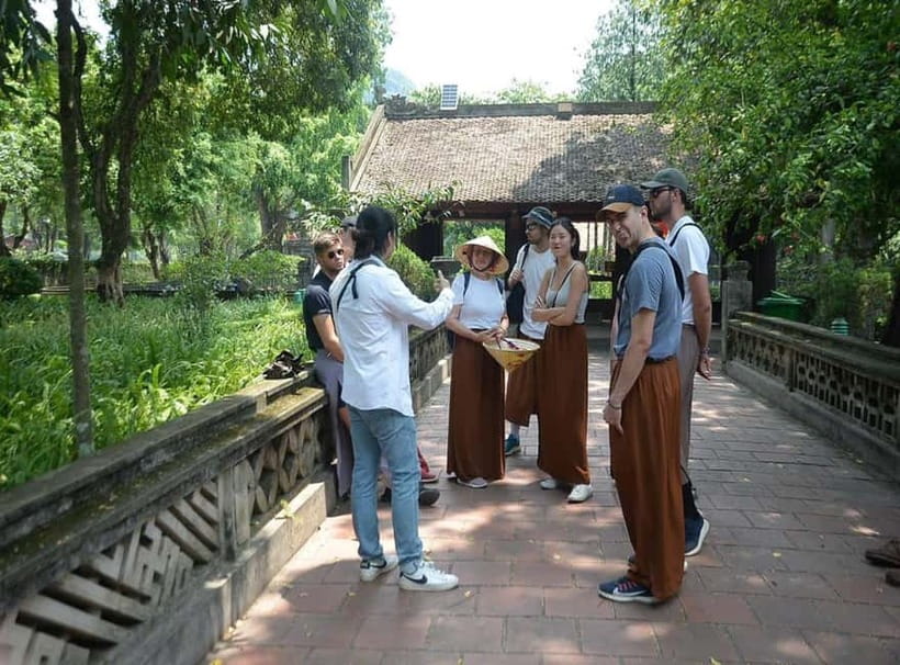 Ninh Binh Cycling Tour: Tam Coc Boat, Mua Cave & Rural Life - Bich Dong Pagoda built into the mountain