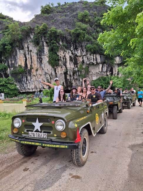 Ninh Binh Jeep Ride: Coi Khe, Mua Cave Sunset & Hoa Lu Night - 16:15 through Coi Khe’s rice fields and village roads