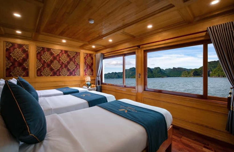 Ninh Binh: Lan Ha Bay 2D 1N cruises- bike tour, kayak, meals - Swimming, sunset, and spring rolls