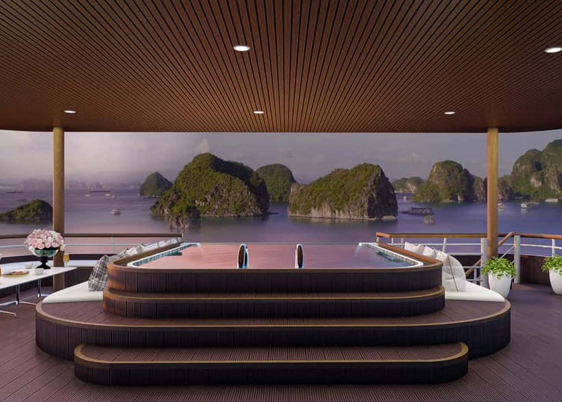 Ninh Binh: Lan Ha, Halong bay luxury cruises with balcony - From Tam Coc to Beo Harbour on Cat Ba Island