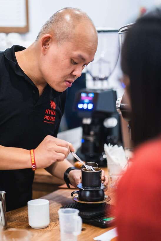 NYNA Coffee Culture- Egg Coffee/Salted Coffee/Coconut Coffee - Three cups, three different ideas