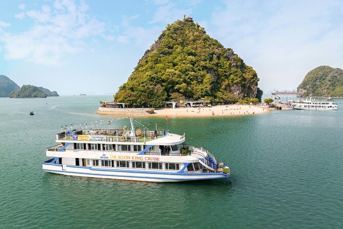 One Day Deluxe Boat Trip in Ha Long Bay - Sunset refreshments on the way back