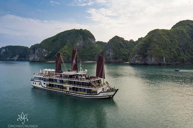 Orchid Cruise Halong Bay 2Days 1Night on 5 Star Cruise - Leaving Hanoi for the limestone islands