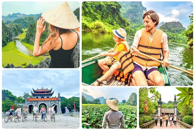 PRIVATE TOUR Ninh Binh One Day - Hoa lu- Tam Coc - Mua Cave - Tam Coc by bamboo boat on the Ngo Dong River