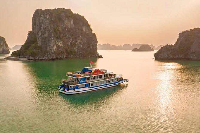 Sea Lion Luxury 5-Star Halong Day Cruise,Buffet Lunch,Shuttle Bus - Boarding the Cozy Bay Premium Cruise