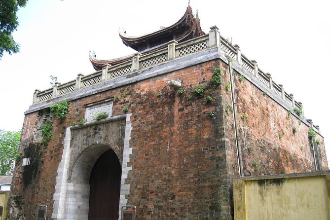 Small-group motorbike sightseeing and food tour in Hanoi - The Flag Tower and Northern Gate
