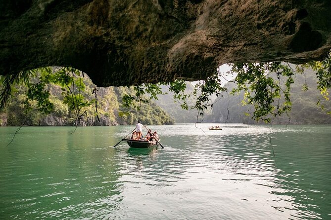 Swan Cruises Ha Long & Bai Tu Long Bay 2D1N - Thien Canh Son Cave - Sunset tea and the overnight anchorage