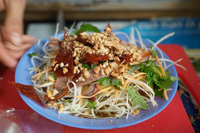 The 10 Tastings of Hanoi With Locals: Private Street Food Tour - Pho rolls and shrimp pastry on Phố Lý Quốc Sư