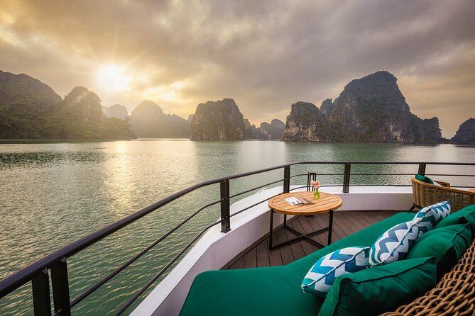 The Catamaran Luxury Day Cruise to Halong Bay from Hanoi(Best Selling) - Bright Dark Cave by kayak or bamboo boat