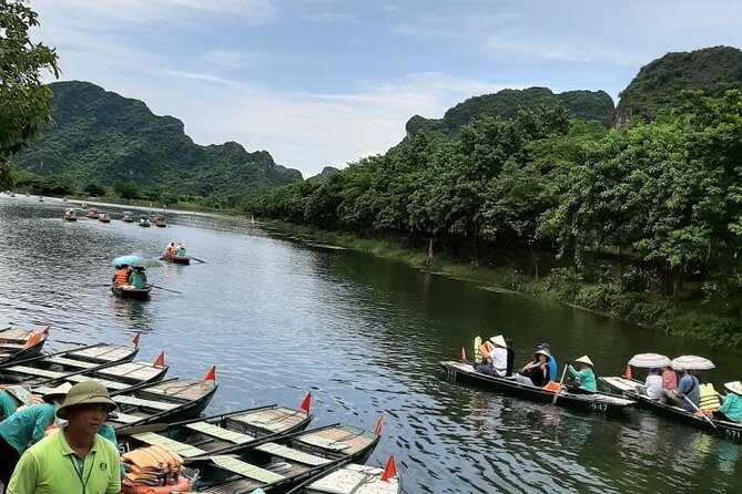 Trang An grottoes - Bai Dinh Pagoda Day Tours - Lunch at 12:30 pm, with goat meat on the menu