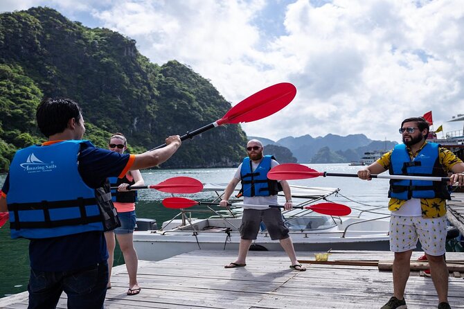 Unique Halong Private Day Cruise - Fishing Village, Kayak - Tien Ong Cave and its limestone formations